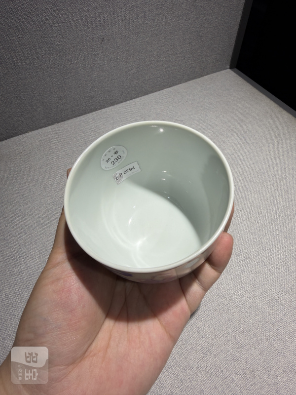 清乾隆 粉彩婴戏图诗文鸡缸杯 - 图10